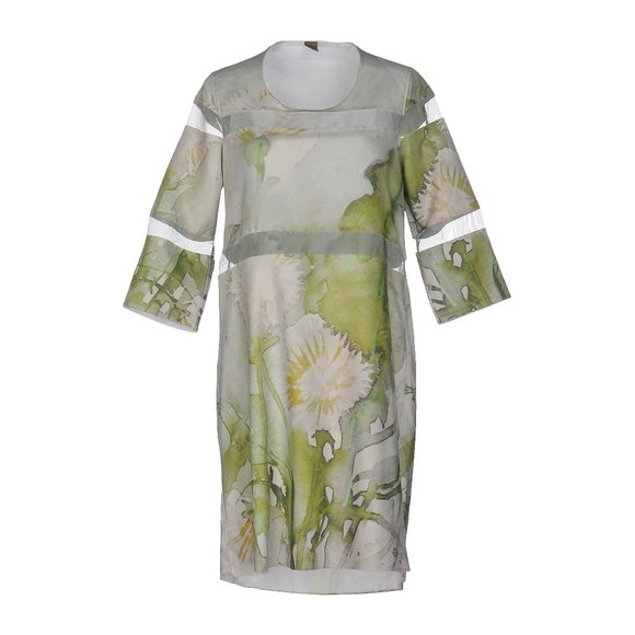 JIJIL floral design light green midi dress - Picture 1 of 8